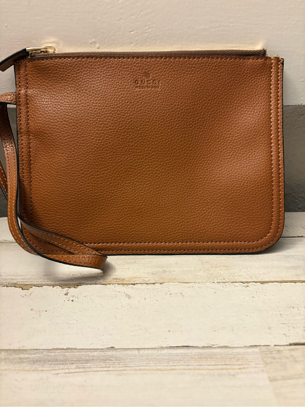Authentic Gucci Totissima Tote Reversible Tote Replacement Leather Zipper Pouch